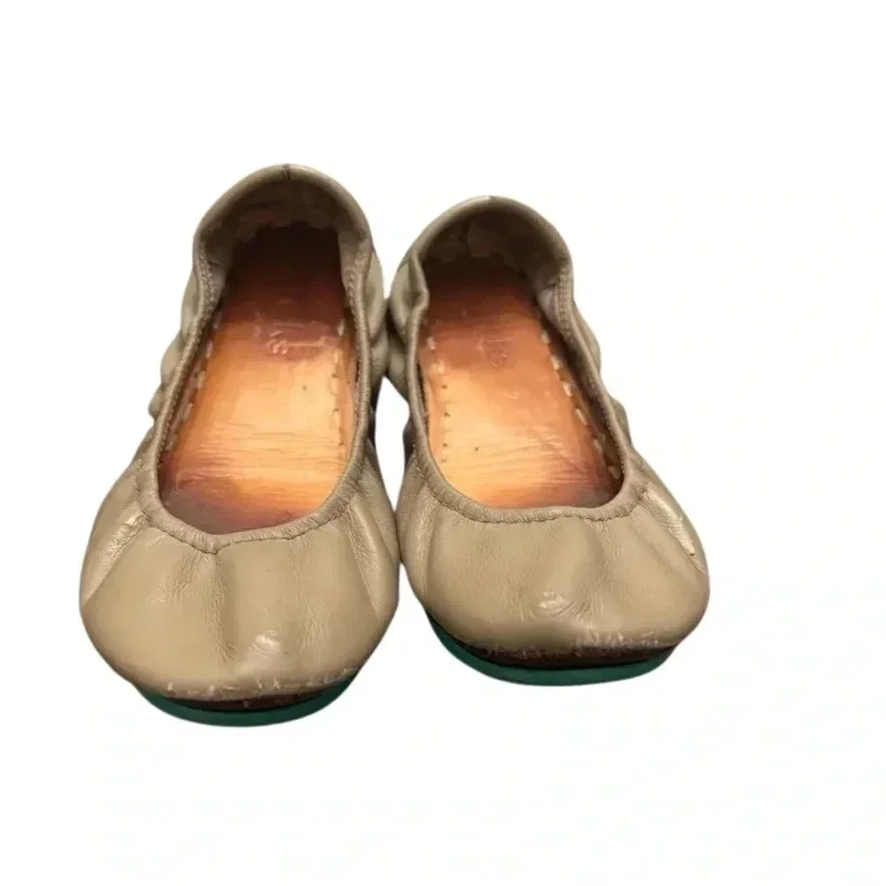 Tieks Tan Leather Ballet Flats - Picture 6 of 9